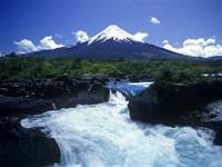 pic for 480x360 Scenic Salto del Petrohue Osorno Volcano Chile
